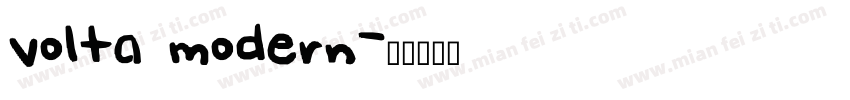 volta modern字体转换